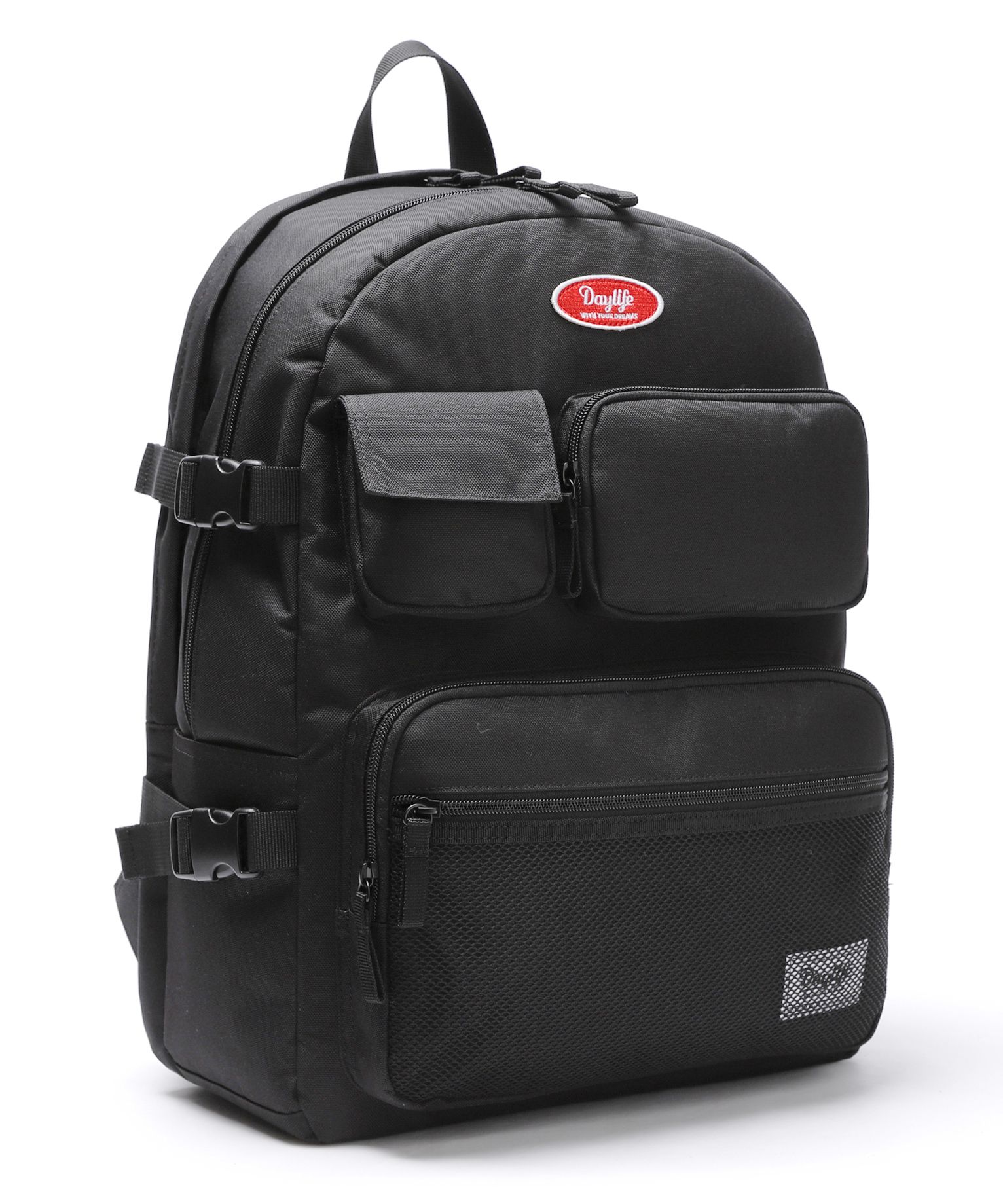 MUSINSA | DAYLIFE Multi-pocket backpack (black)