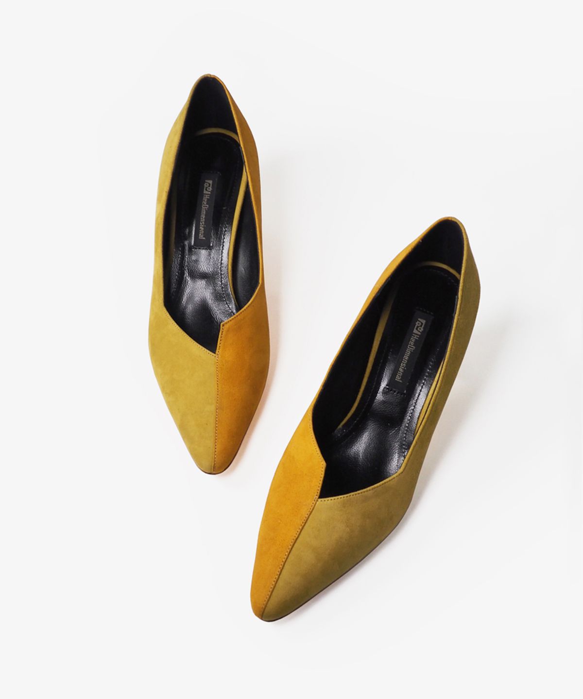 희다이멘셔널(HEEDIMENSIONAL) SOLISHAD 펌프스 Mustard & Mustard Green
