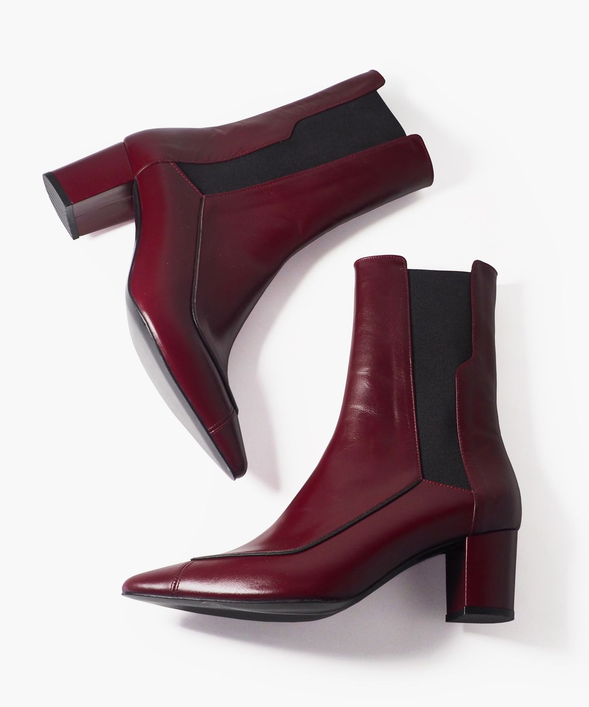 희다이멘셔널(HEEDIMENSIONAL) SOLMAZEN 미들 부츠 Burgundy