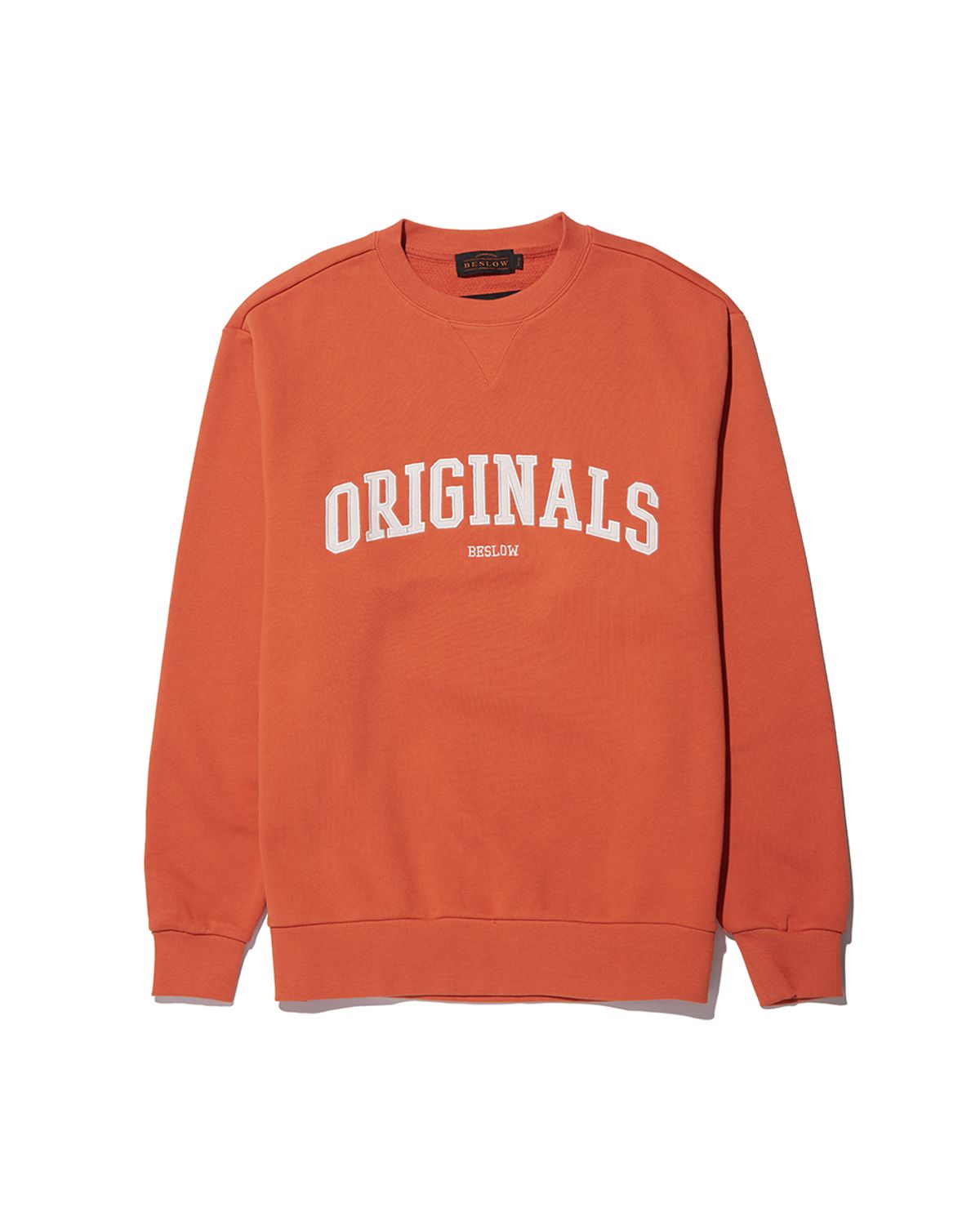 비슬로우(BESLOW) ARC LOGO SWEAT SHIRT ORANGE
