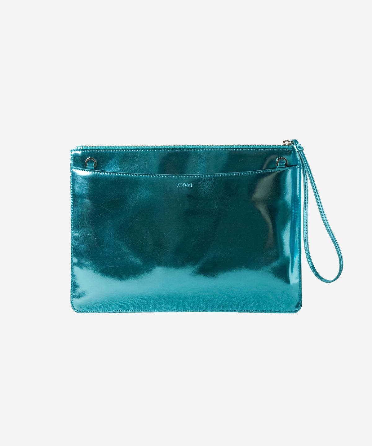 잇츠백(ITSBAG) RUNA mirror leather clutch