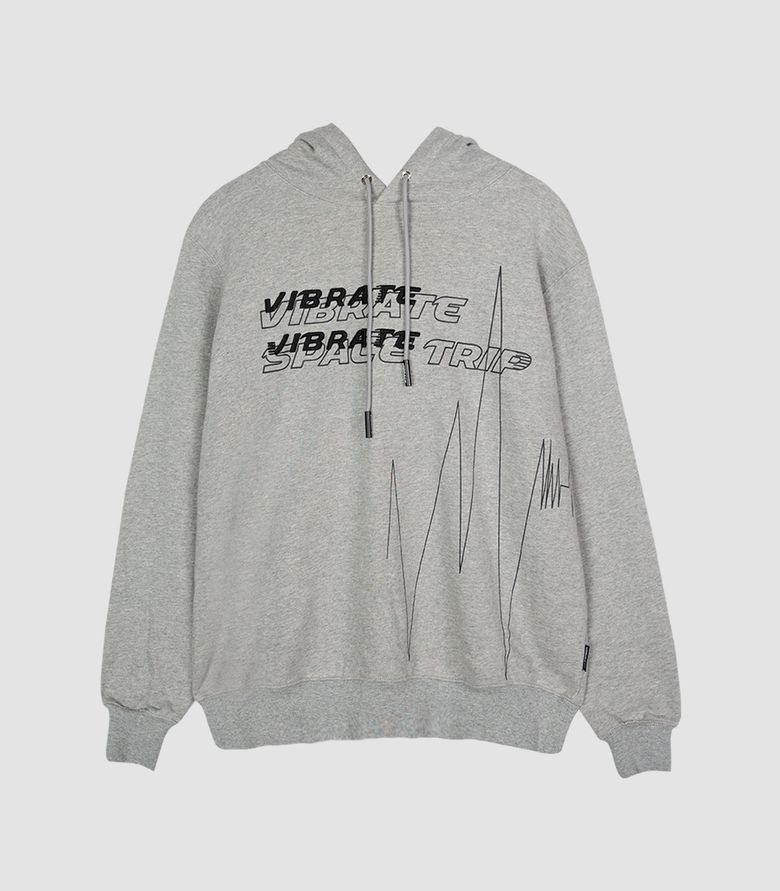 PULSATION ART WORK HOODIE (GRAY)