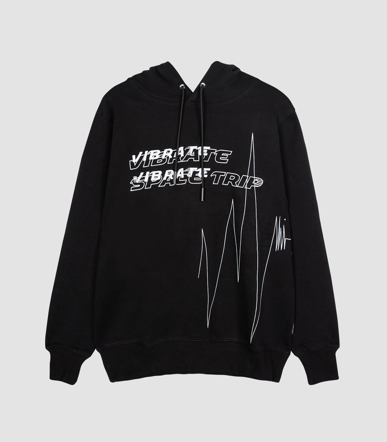 PULSATION ART WORK HOODIE (BLACK)