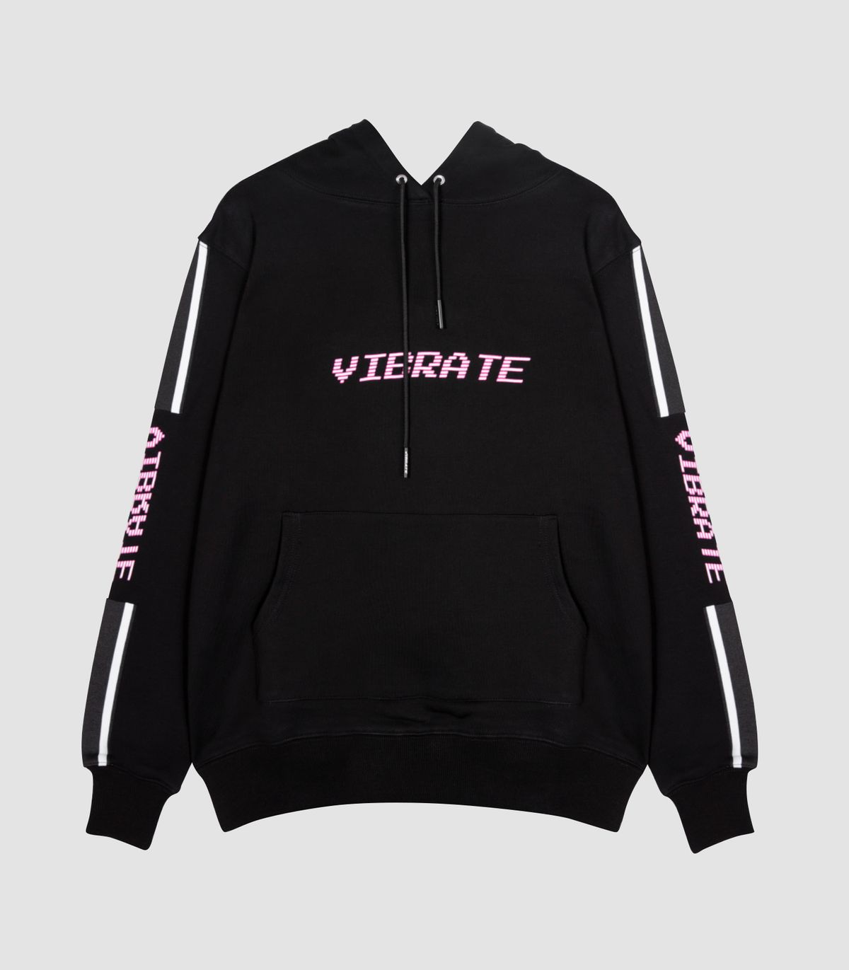 바이브레이트(VIBRATE) SPACE TRIP BASIC HOODIE (BLACK)
