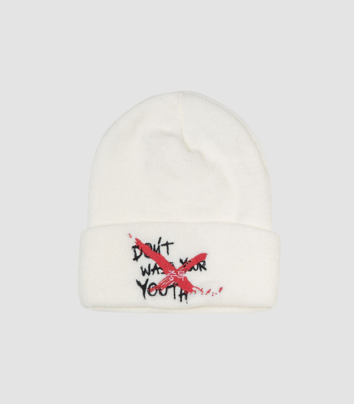 바이브레이트(VIBRATE) OVERDOSE GRAFFITI BEANIE (WHITE)