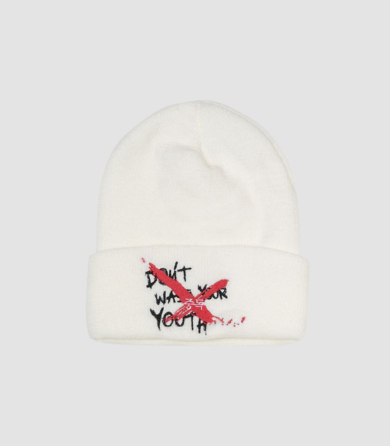 OVERDOSE GRAFFITI BEANIE (WHITE)