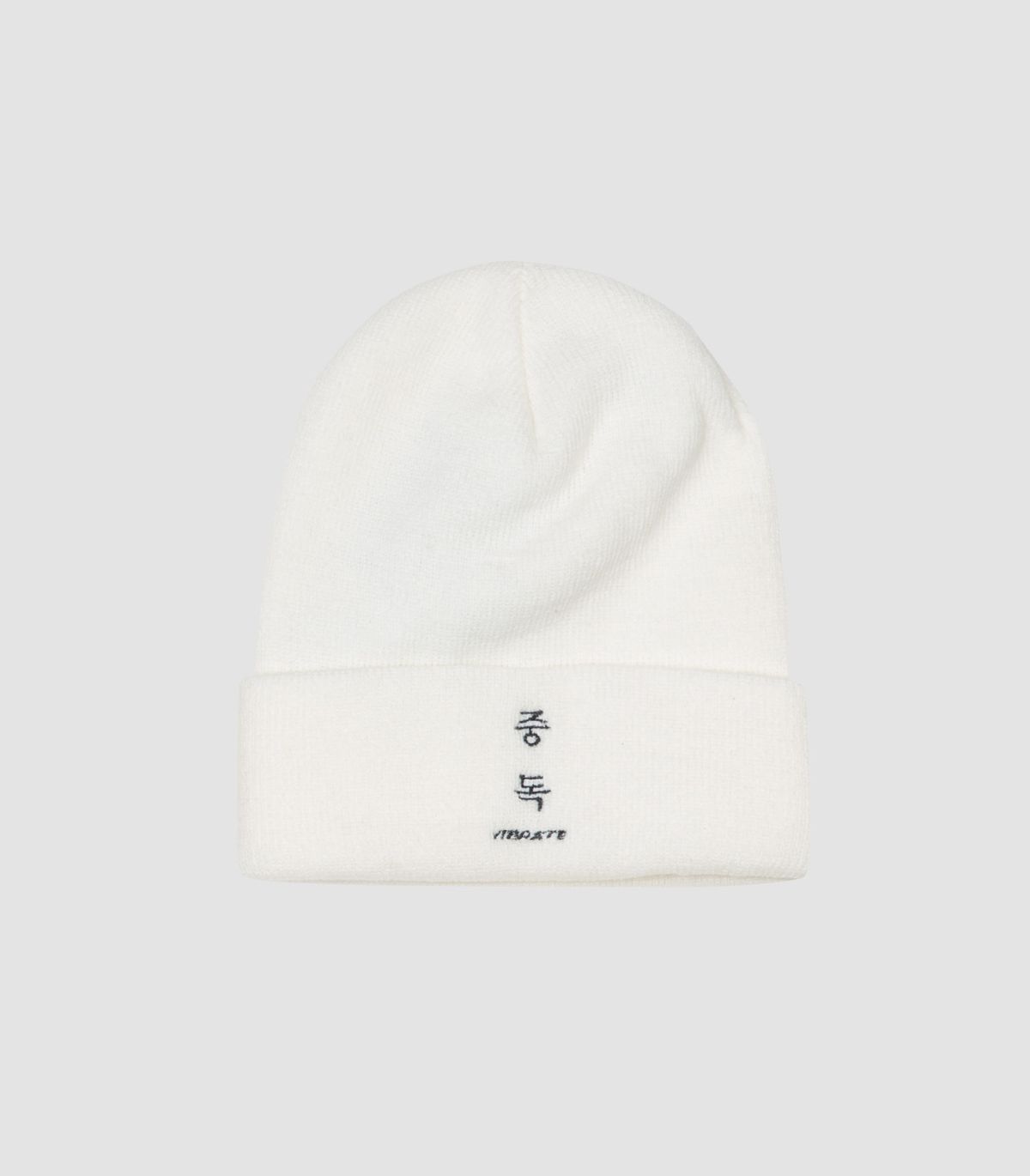 바이브레이트(VIBRATE) OVERDOSE KR BEANIE (WHITE)