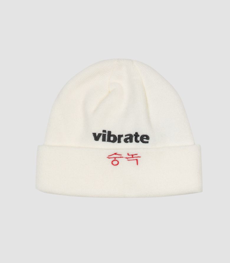 OVERDOSE CROSS LOGO BEANIE (WHITE)