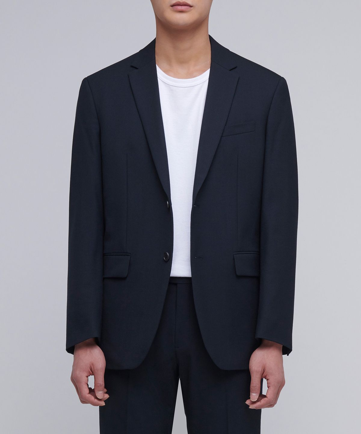 무신사 스탠다드(MUSINSA STANDARD) 베이식 울 블레이저 [네이비]
