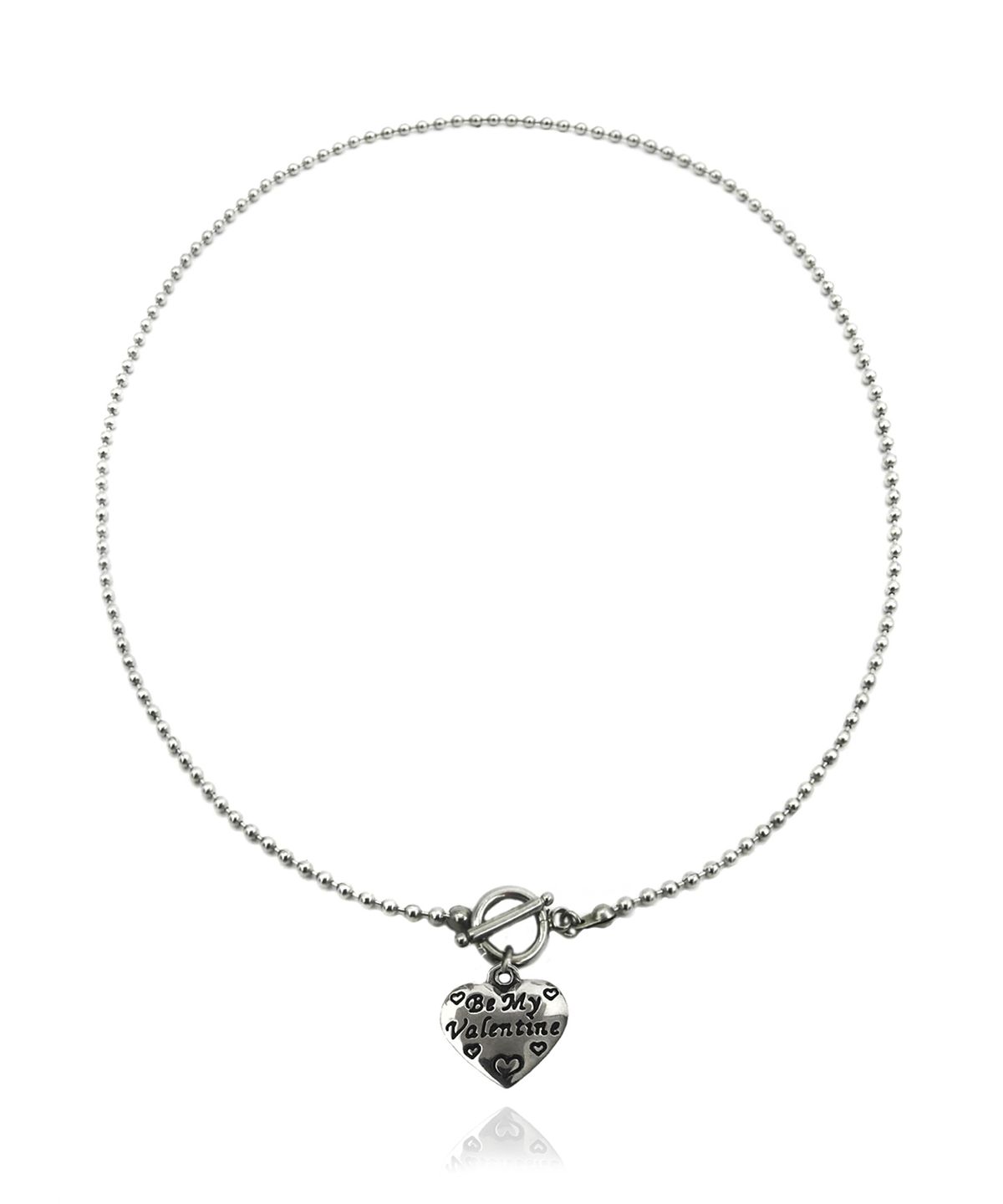 러브미몬스터(LOVE ME MONSTER) [Surgical] Heart & Toggle Necklace