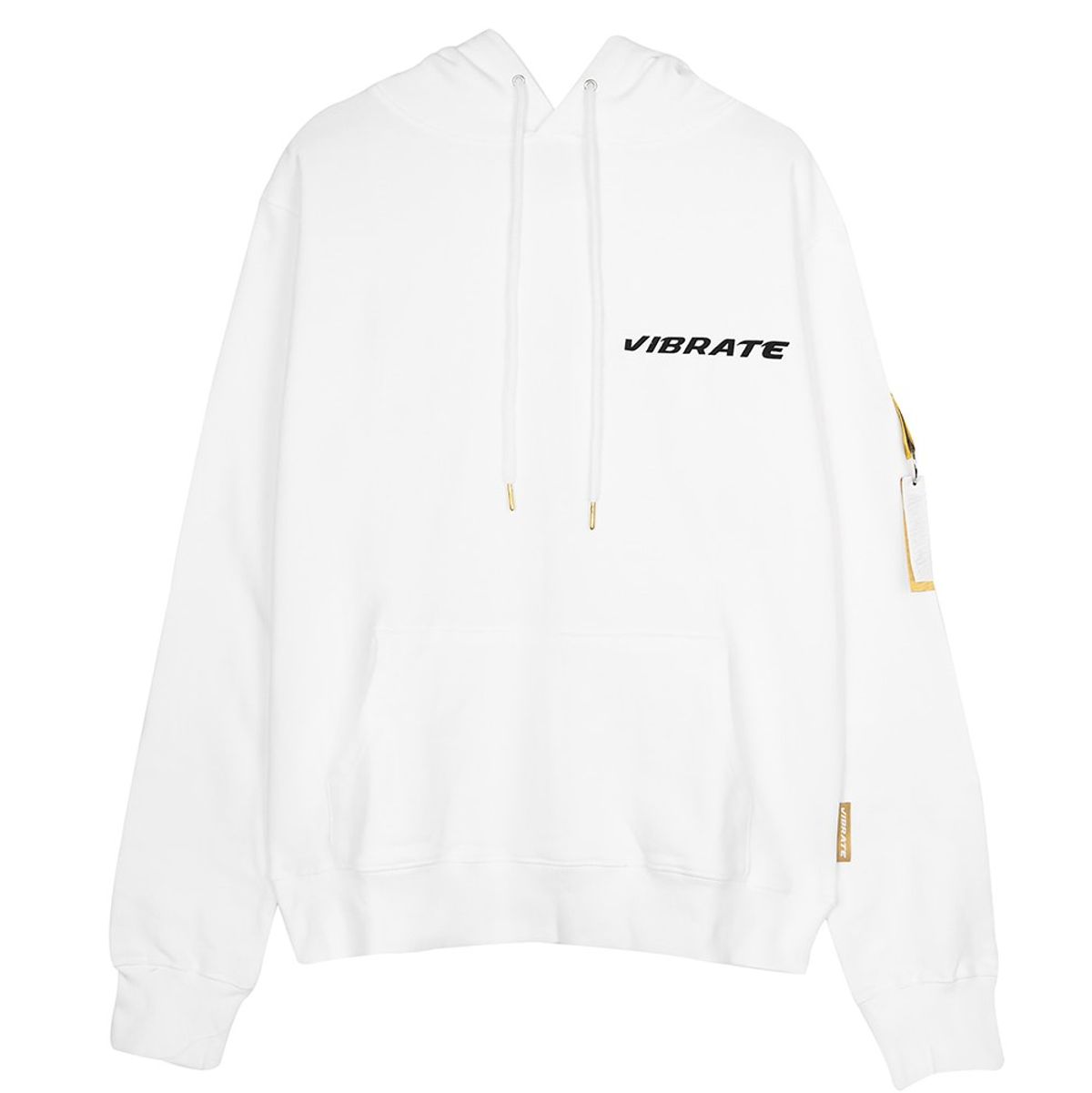 바이브레이트(VIBRATE) GOLDLINE DIAMOND HOODIE (WHITE)