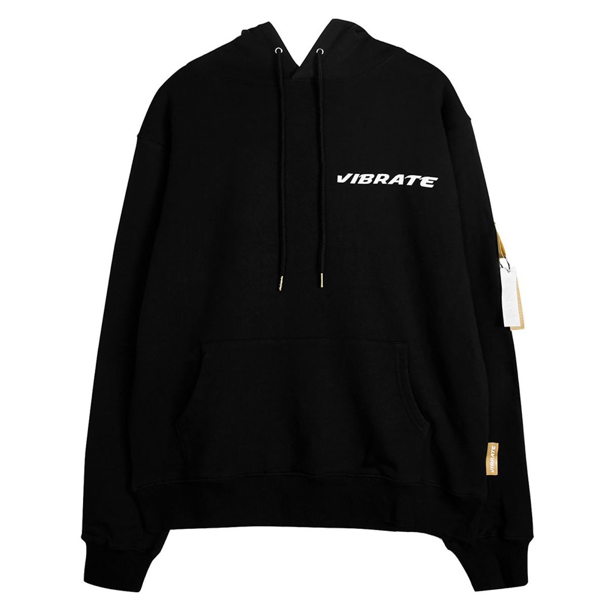 바이브레이트(VIBRATE) GOLDLINE DIAMOND HOODIE (BLACK)