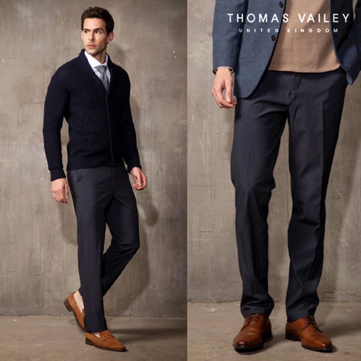 토마스 베일리(THOMAS VAILEY) 퍼펙트핏 기모본딩팬츠 멜란지그레이 7GTTHD4MPT123