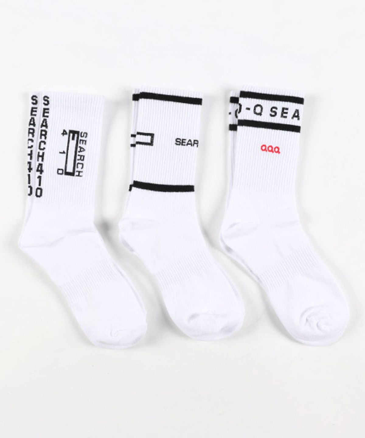써치410(SEARCH410) [UNISEX] SEARCH SOCKS 3PACK