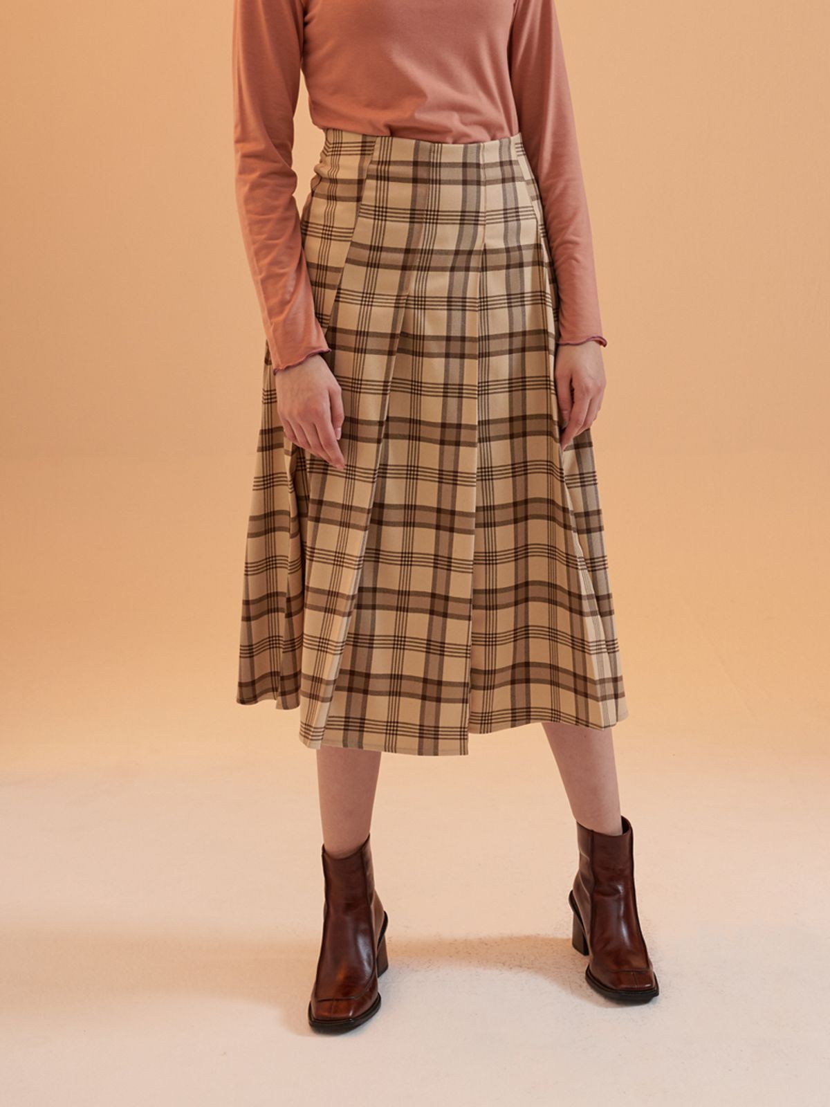 일일오구스튜디오(1159STUDIO) MH12 WIDE PLEATS SKIRT_BE