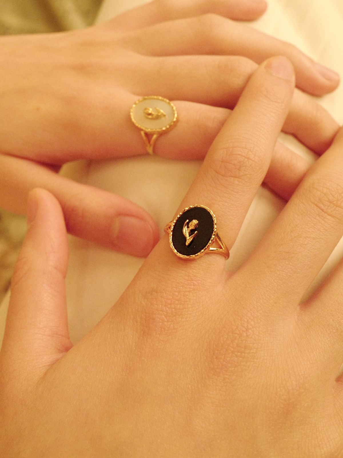 피오레(FIORE) tulip stone ring