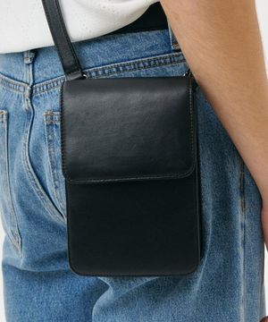 램스킨 / 비건레더 미니백 BLACK