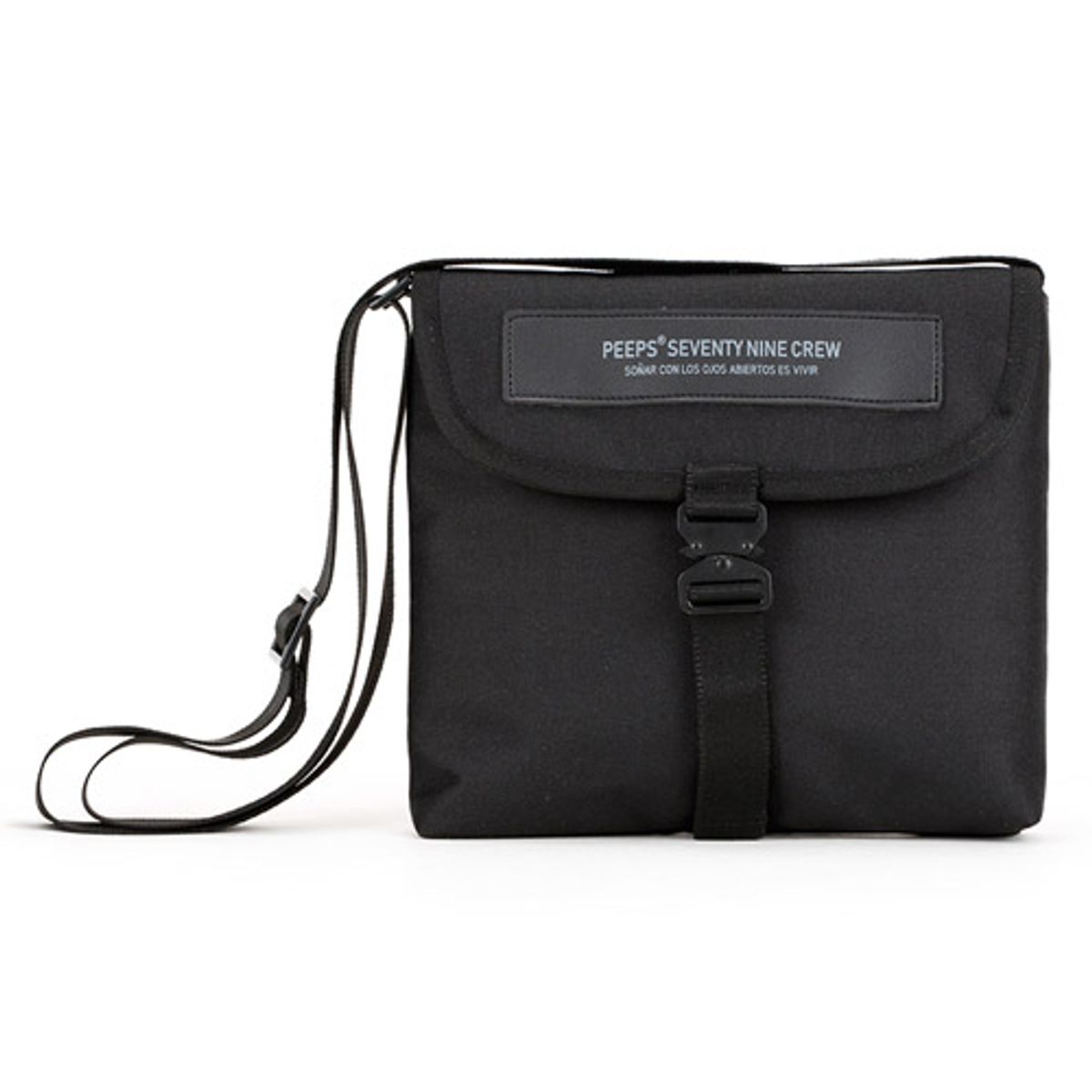 핍스(PEEPS) BLACK LABEL Mellow mini cross bag(black)