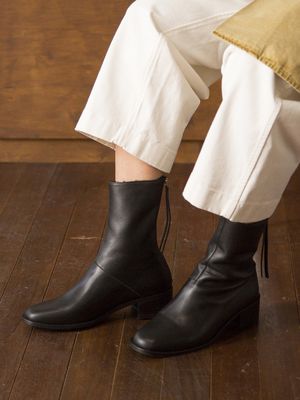 BIB18407 ANN ANKLE BOOTS BLACK 퍼내피 앵클부츠