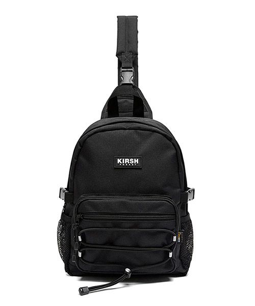 MUSINSA | KIRSH Pocket Technical Sling Bag [Black]