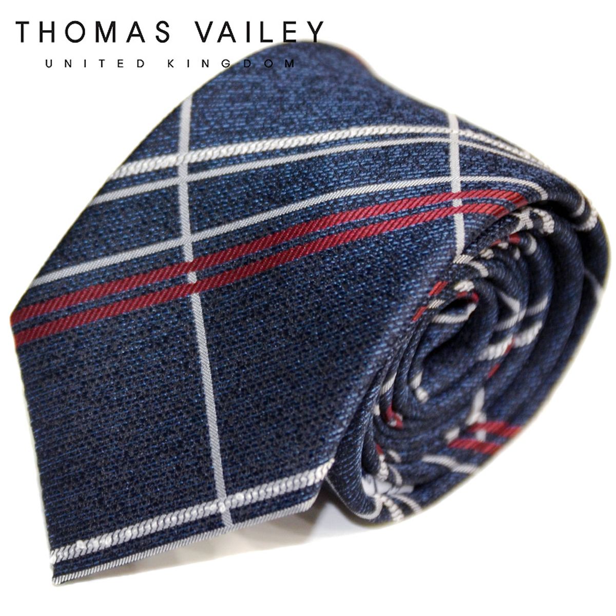 토마스 베일리(THOMAS VAILEY) 패션넥타이-베어드 네이비 7.5cm