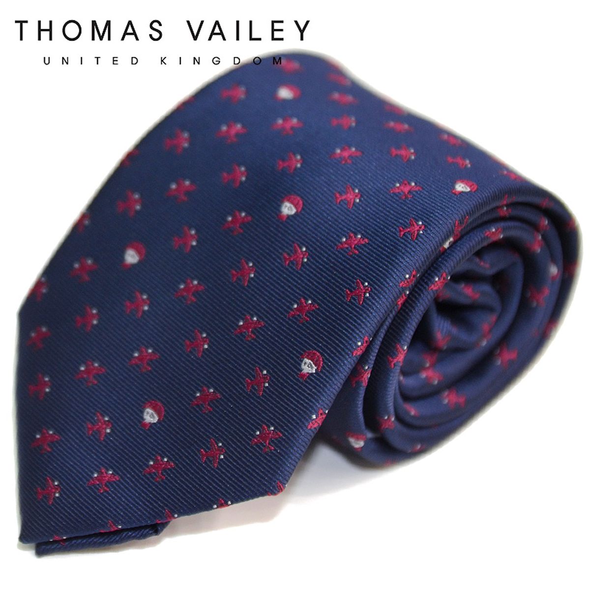 토마스 베일리(THOMAS VAILEY) 패션넥타이-패러슈트 네이비 7.5cm