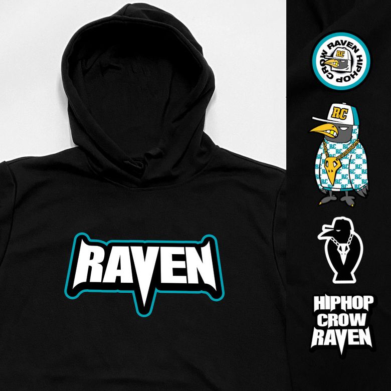 RAVEN_HOODY_14 힙합 크로우 라벤 캐릭터 그래픽 그래피티 후드티 후디