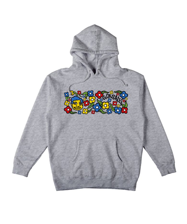 SWEATPANTS Pullover Hooded Sweatshirt - HEATHER GREY/MULTI-COLOR 53123036A