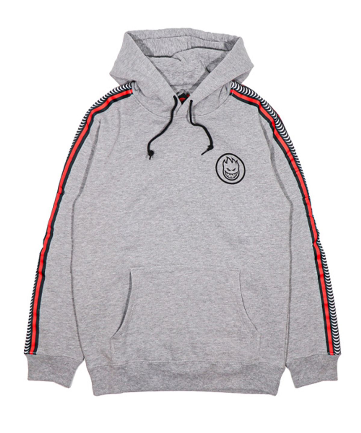 스핏파이어(SPITFIRE) CLASSIC SWIRL STRIPE Pullover Hooded Sweatshirt - HEATHER GREY 53110091