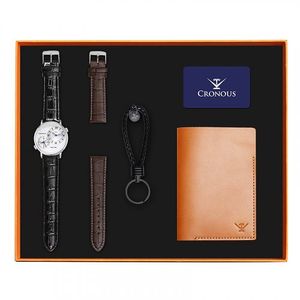 크로노스 CRD33033A-WTBK 프리미엄 여권지갑 세트