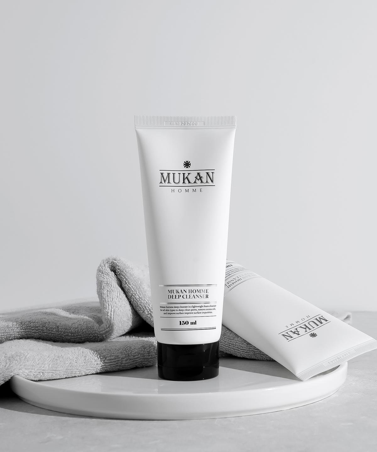 무칸(MUKAN) 남자 폼클렌징 세안제 150ml(2종) 딥클렌져 2개