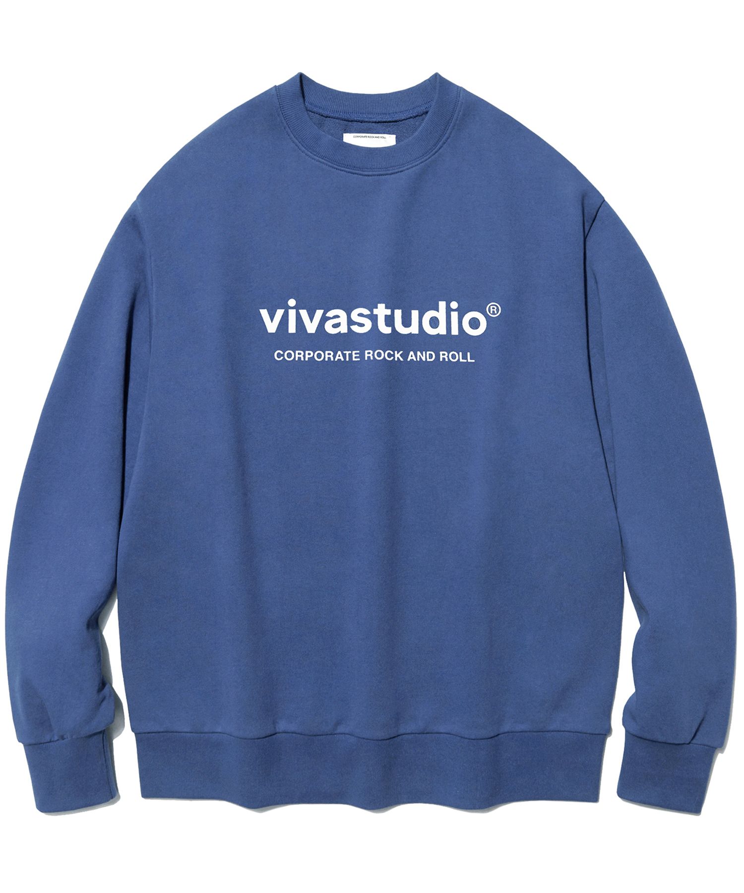 MUSINSA | VIVASTUDIO ORIGINAL LOGO CREWNECK JS [INDIGO BLUE]