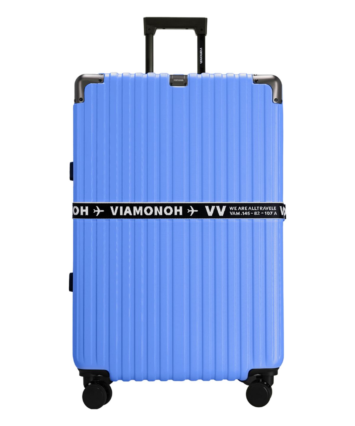 비아모노(VIAMONOH) 비토 30인치 화물대형 캐리어_블루 (캐리어벨트+커버) 확장형/스토퍼형