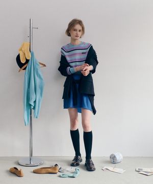 [6PACK] 1507 베이직 트라우져 니삭스 - 스노우 화이트/블랙