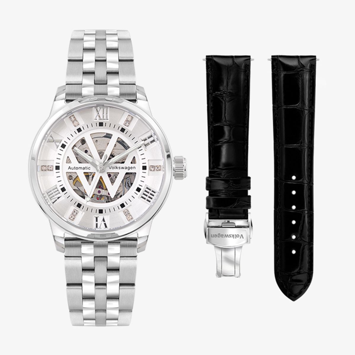 폭스바겐 와치(VOLKSVAGEN WATCH) VW-Skeleton Automatic-SV +밴드증정