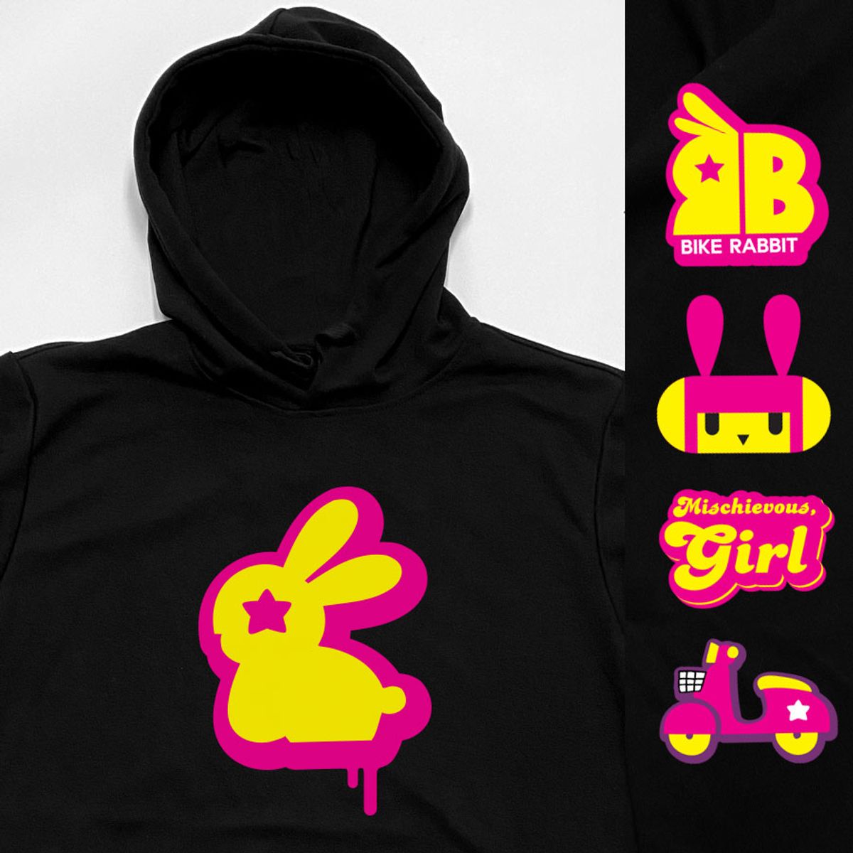 돌돌(DOLDOL) Bike-rabbit_HOODY_37 바이크 라빗 토끼 바빗 캐릭터 디자인 후드티 후디