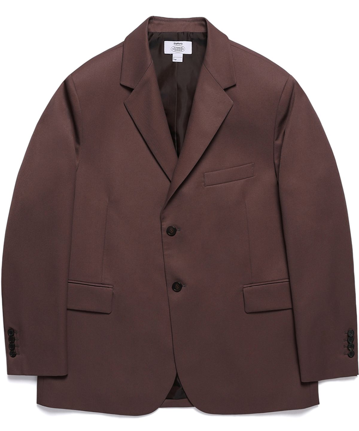 스텝온리(STAFFONLY) OVERSIZE SINGLE BLAZER (COCOA)