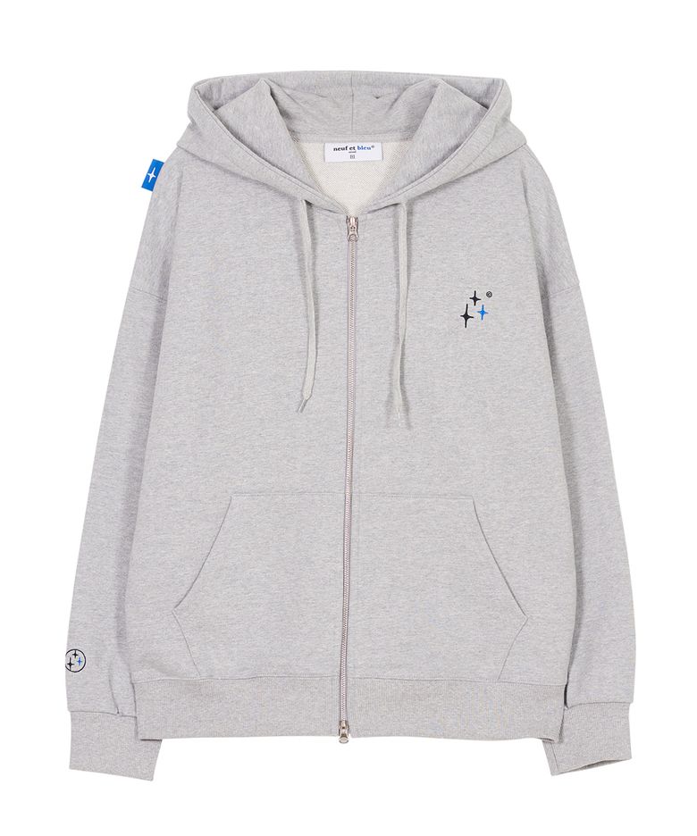NEB hoody zip-up (gray)