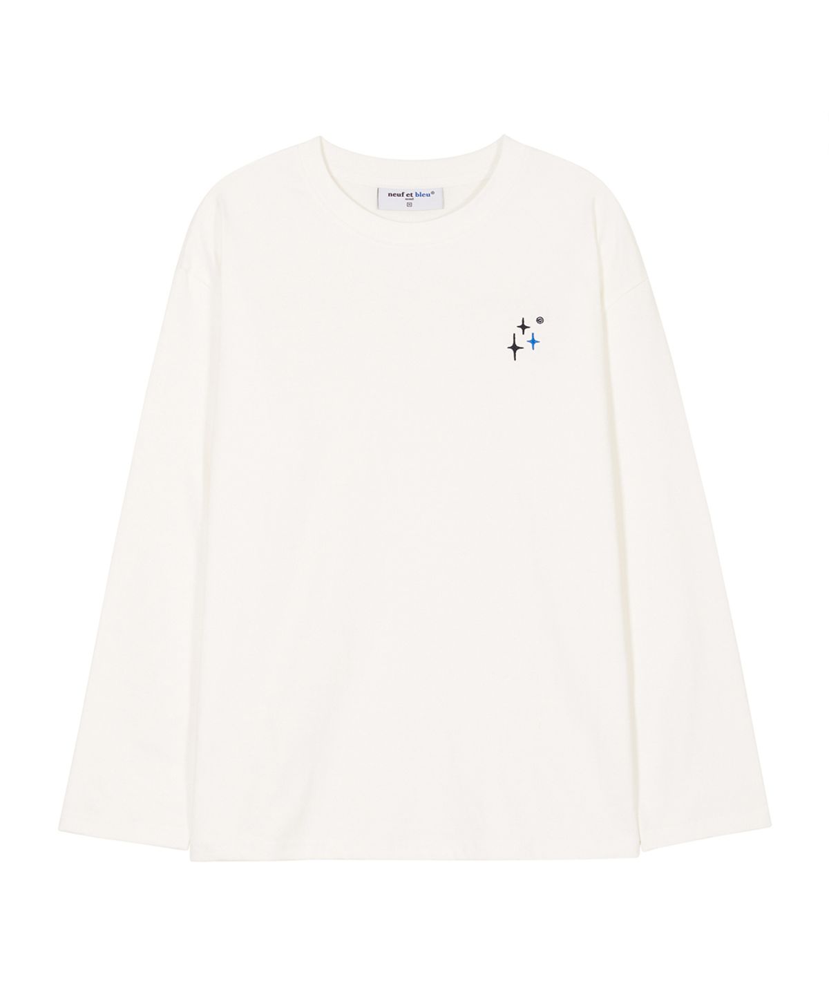 누프에블루(NEUFETBLEU) NEB logo long sleeve (off-white)