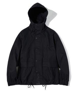 코드 후드 집업 자켓 블랙