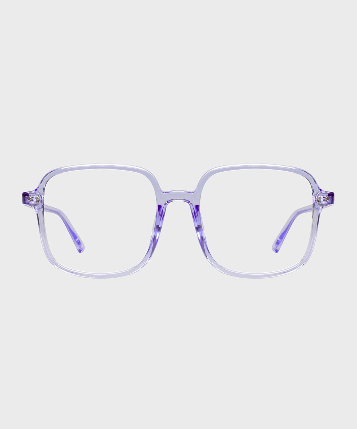 일삼사엠엠(134MM) 빅사이즈 사각 블루라이트 투명퍼플 S000774