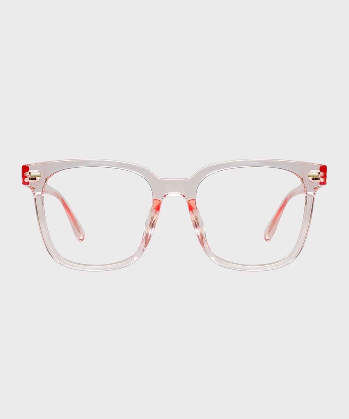 일삼사엠엠(134MM) 기본 사각라운드 블루라이트 투명핑크 S000779
