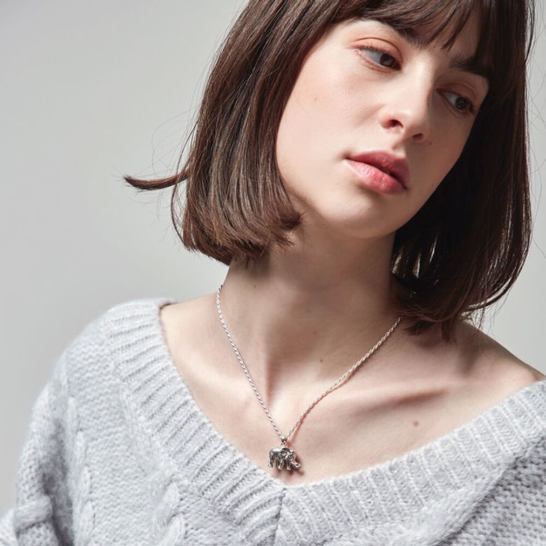 아프리카 코끼리 목걸이_50cm