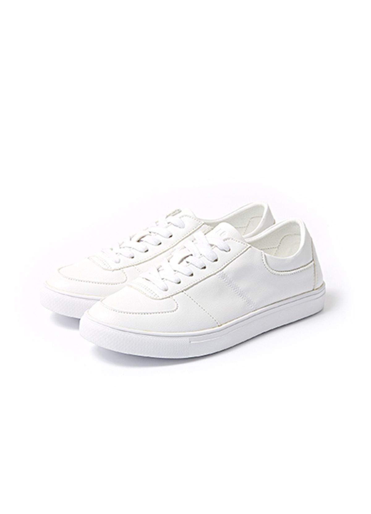 스코노(SKONO) VENN 데일리 레더 스니커즈 WHITE 0113