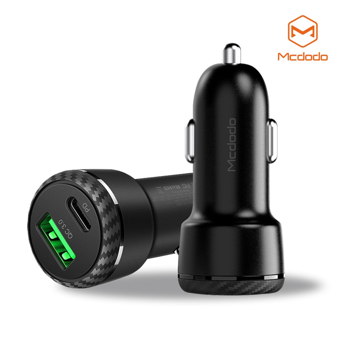 맥도도(MCDODO) 듀얼 PD+QC3.0 차량용 고속충전기