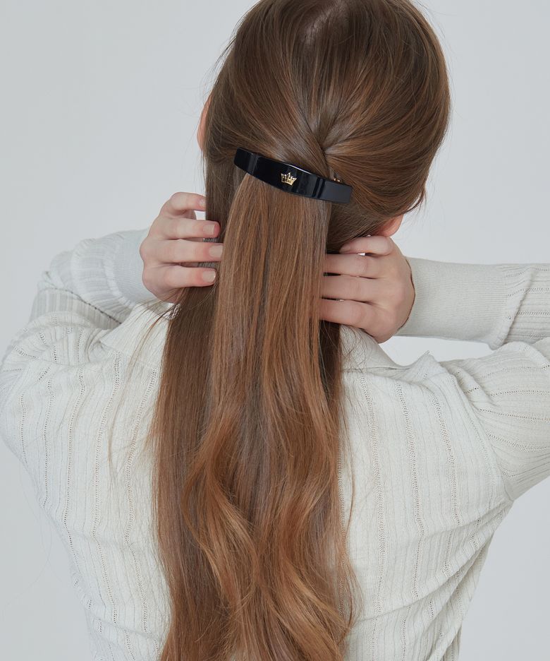 Trendy Black Celluloid 헤어핀 (JAE1HP7AS294BR000)