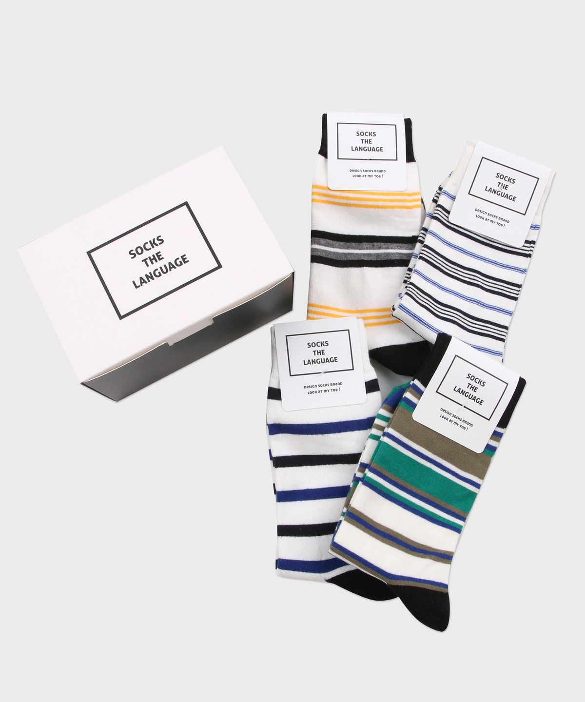 삭스더랭귀지(SOCKS THE LANGUAGE) 격하게 아껴 (양말4SET)