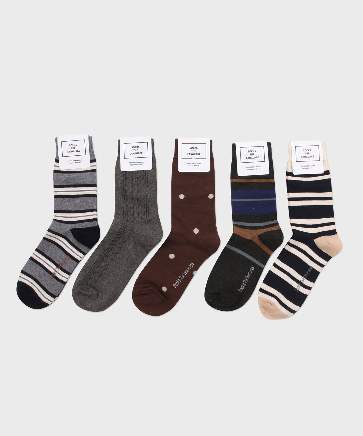 삭스더랭귀지(SOCKS THE LANGUAGE) 행복한 날에 (양말5SET)