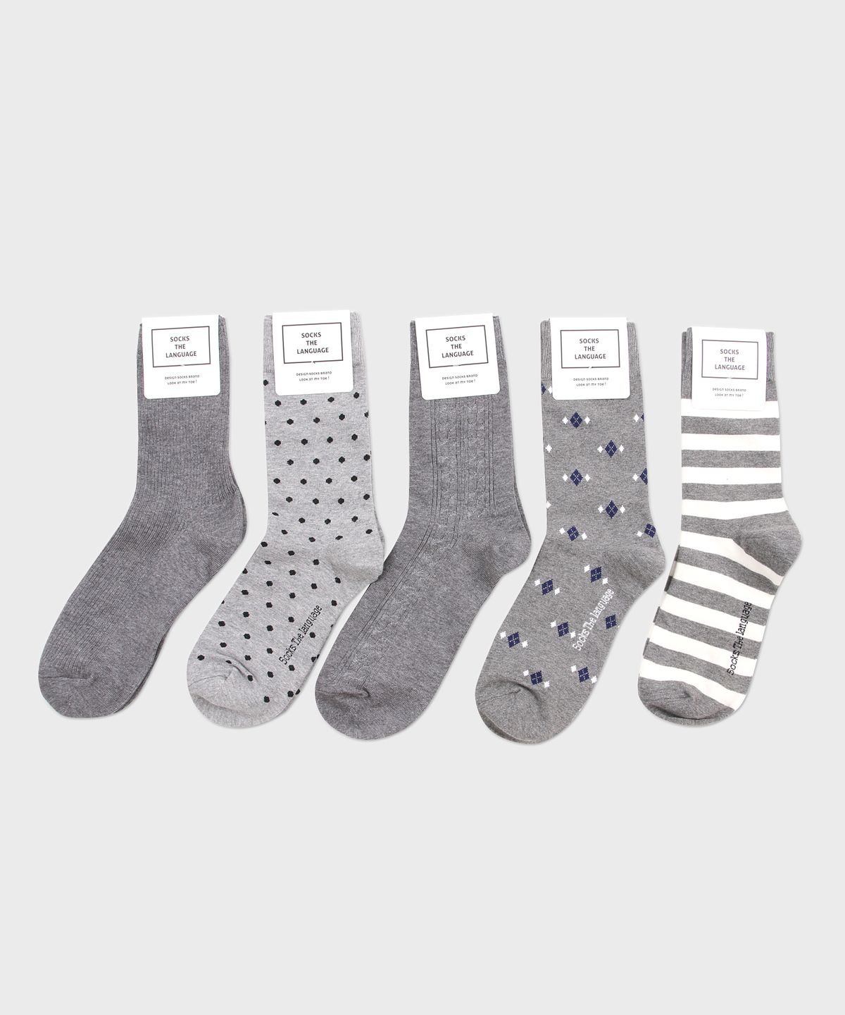 삭스더랭귀지(SOCKS THE LANGUAGE) 긍정에너지 (양말5SET)