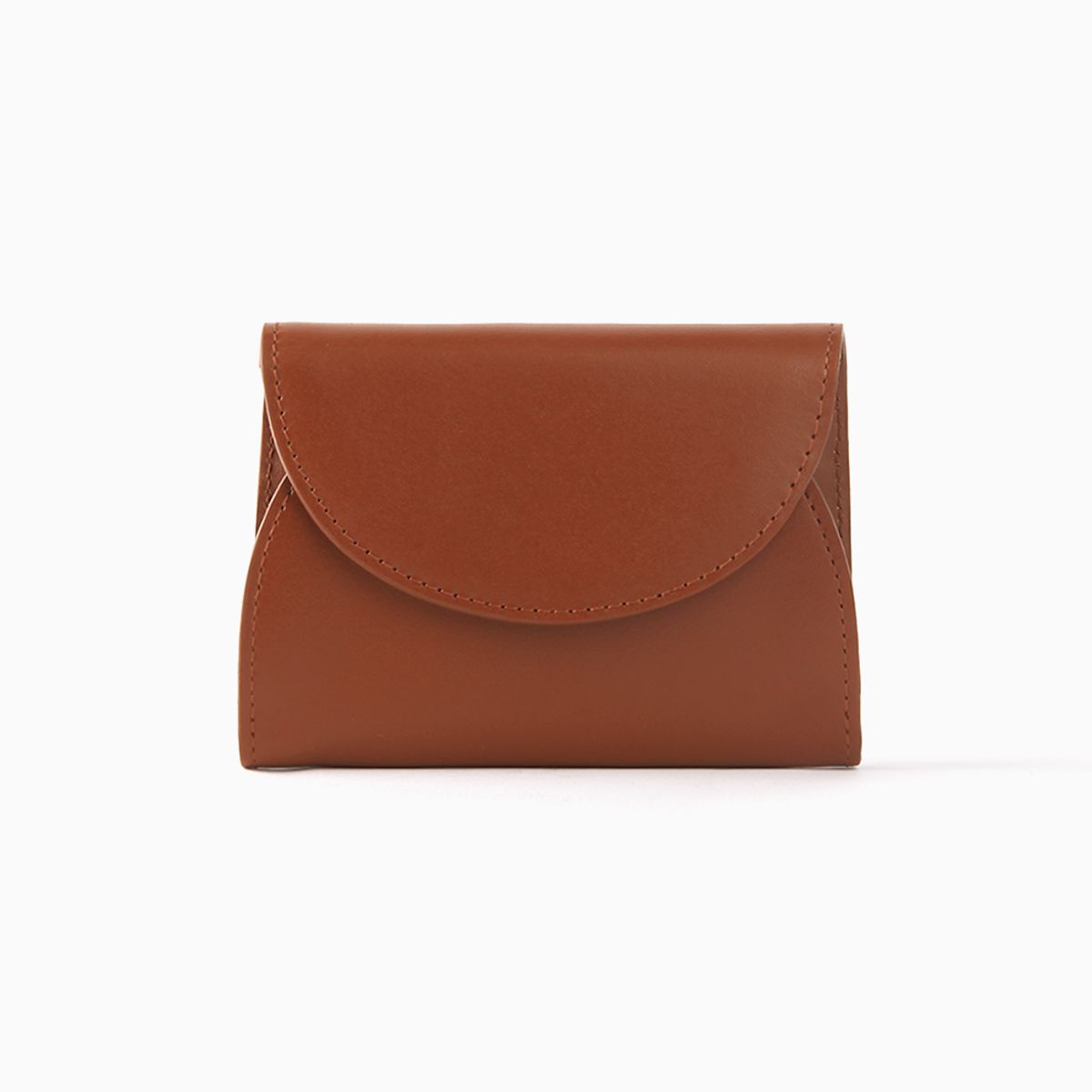 살랑(SALRANG) REIMS W022 Cover R Pocket wallet Camel Brown